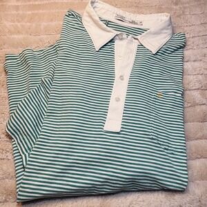 Criquet Polo Shirt Mens 2XL Green Short Sleeve Organic Cotton Golf Activewear